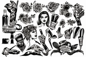 Sex and violence tattoo idea