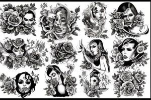 Sex and violence tattoo idea