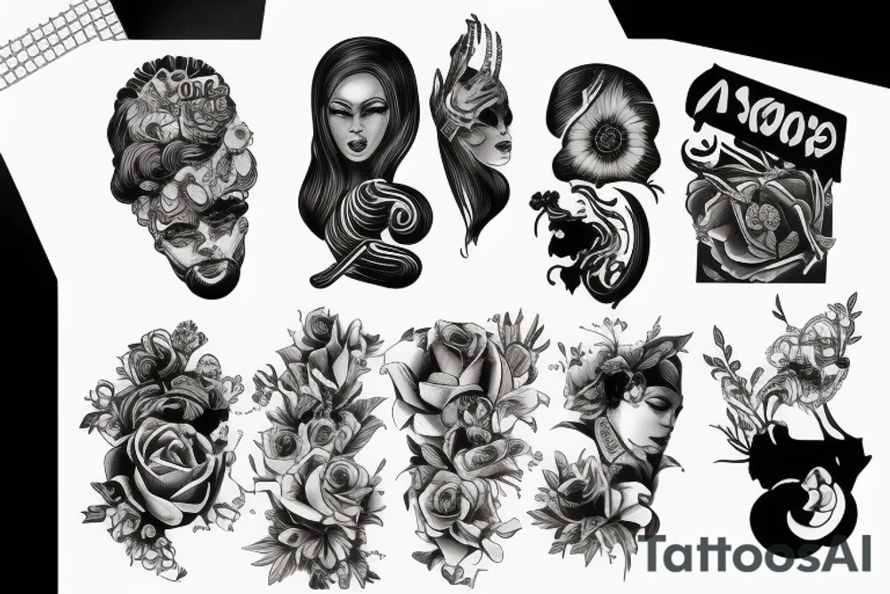 Sex and violence tattoo idea