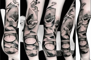 Cowboy dancing with ballerina tattoo idea