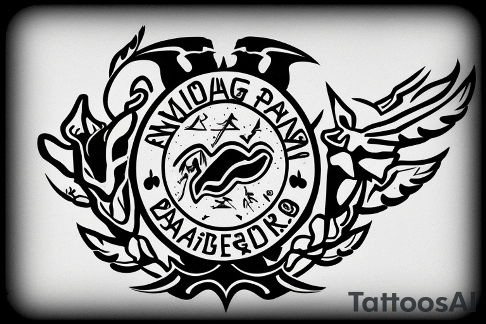 swedish flybase rangers emblem with a text that says Flygbasjägare tattoo idea