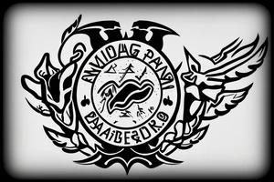 swedish flybase rangers emblem with a text that says Flygbasjägare tattoo idea