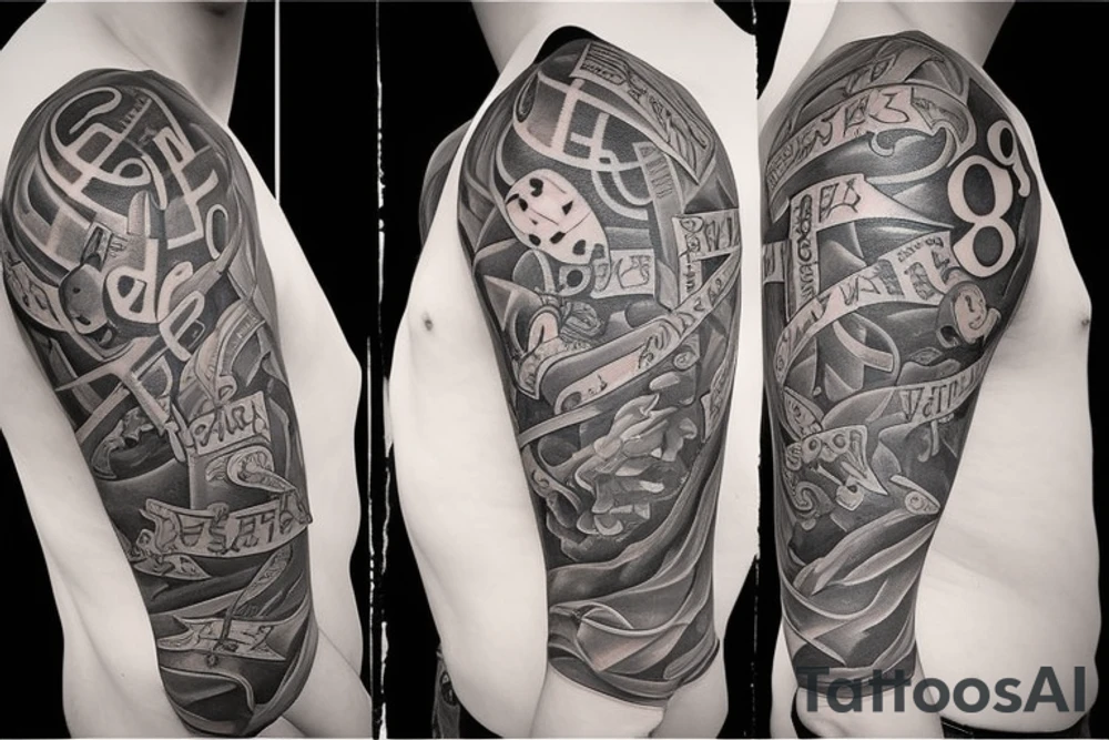 jessica name with symbols tattoo idea