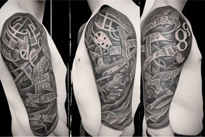 jessica name with symbols tattoo idea