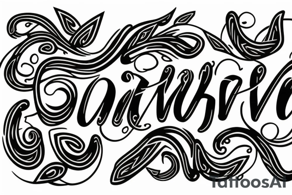 names levan and Langston intertwined tattoo idea