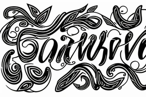 names levan and Langston intertwined tattoo idea