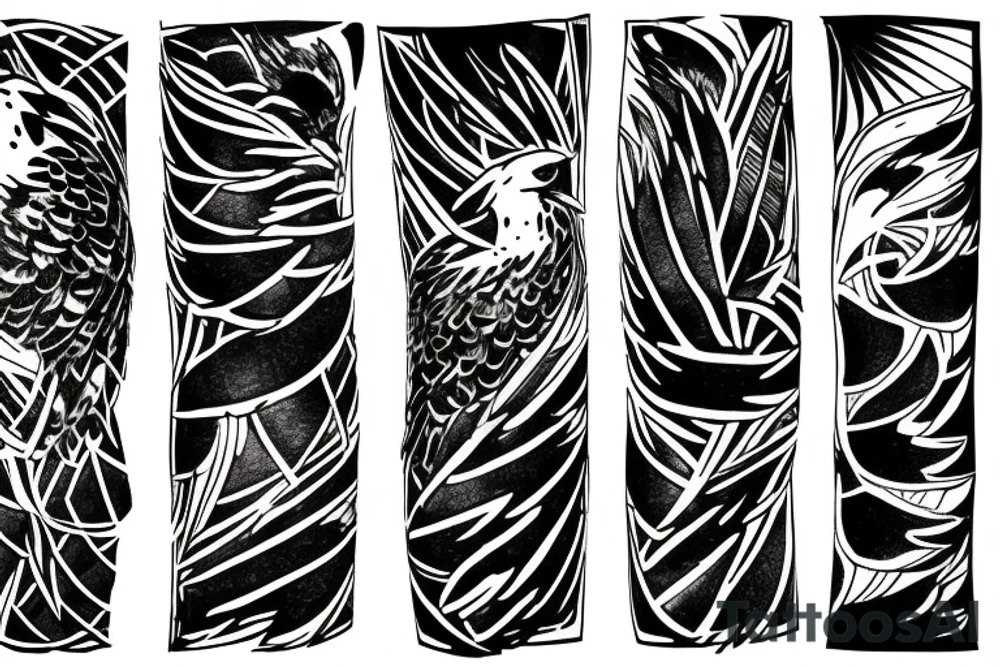 Crow Wings behind broken glass tattoo idea