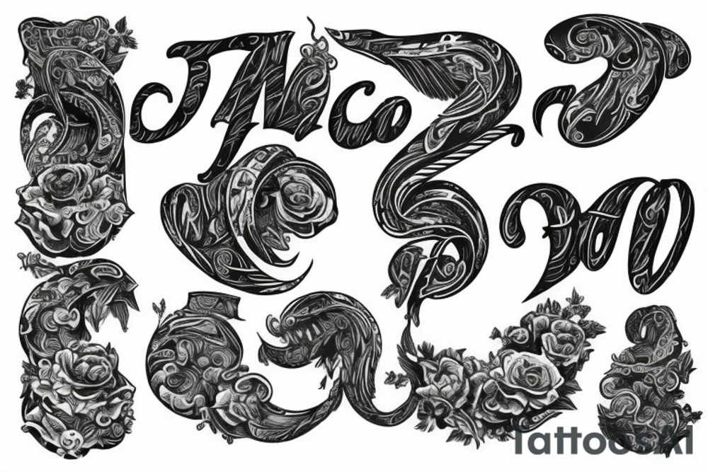 names levan and Langston tattoo idea