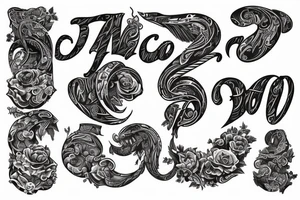 names levan and Langston tattoo idea