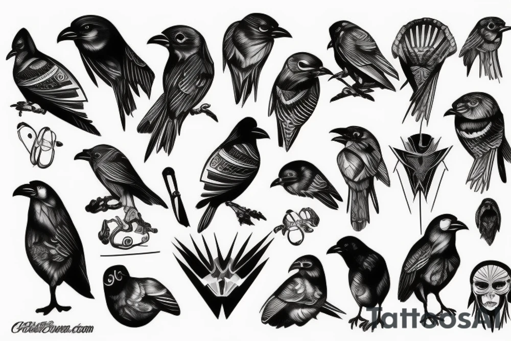 Cyborg Crow tattoo idea