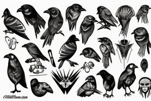 Cyborg Crow tattoo idea