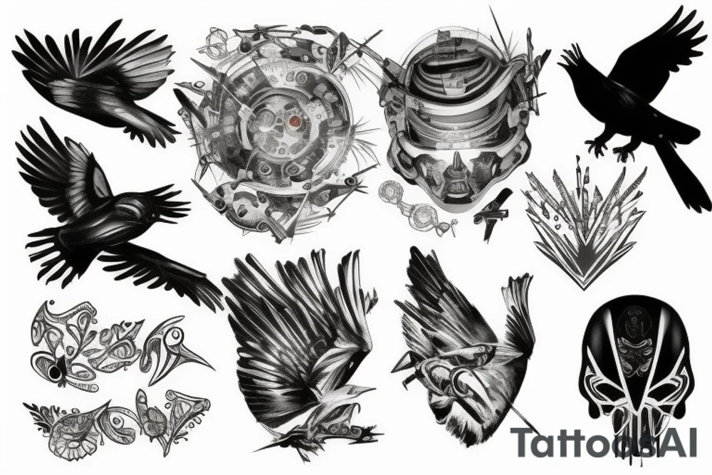 Cyborg Crow tattoo idea