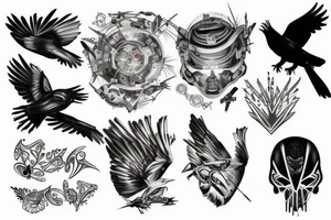 Cyborg Crow tattoo idea