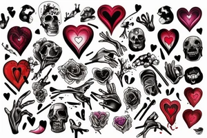 bloody heart tattoo idea