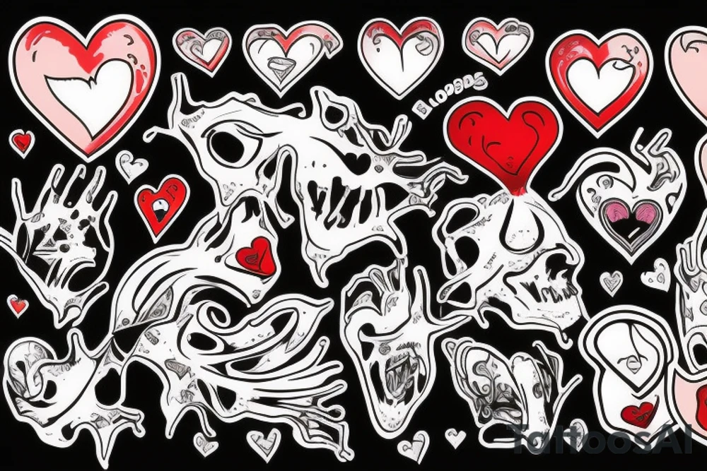 bloody heart tattoo idea