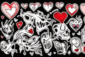 bloody heart tattoo idea