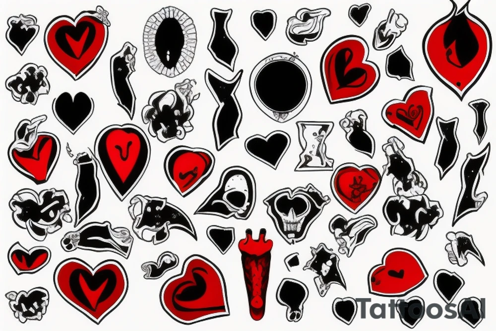 bloody heart tattoo idea