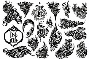 ambigram levan tattoo idea