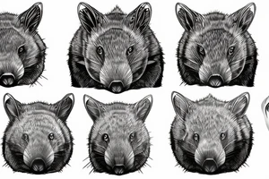 Wombat, and there's a copybara on his back tattoo idea