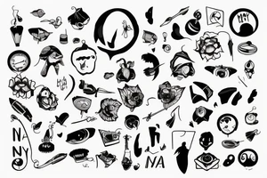 Pair tattoo for eternally dissatisfied people tattoo idea