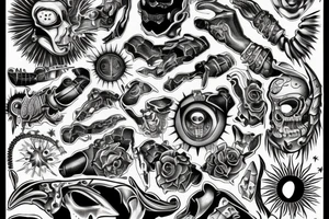 The sun teases boredom tattoo idea