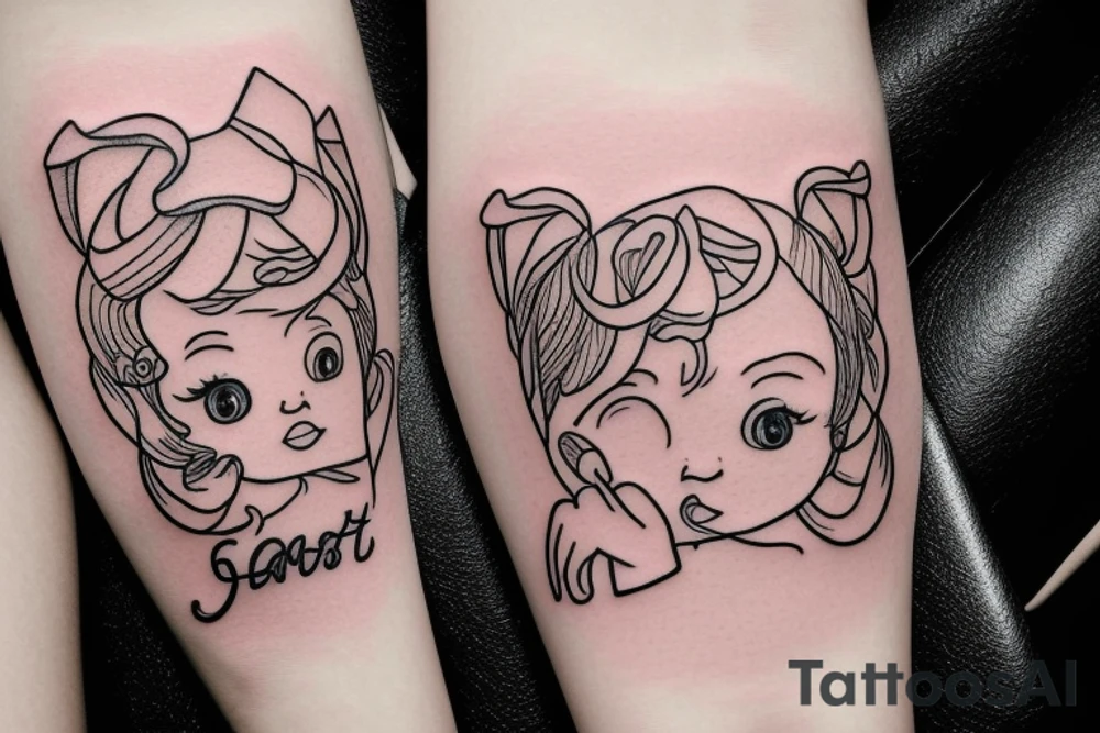 a reminder of 5 lost babies that is soft and artistic tattoo idea