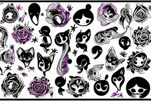 a reminder of 5 lost babies that is soft and artistic tattoo idea
