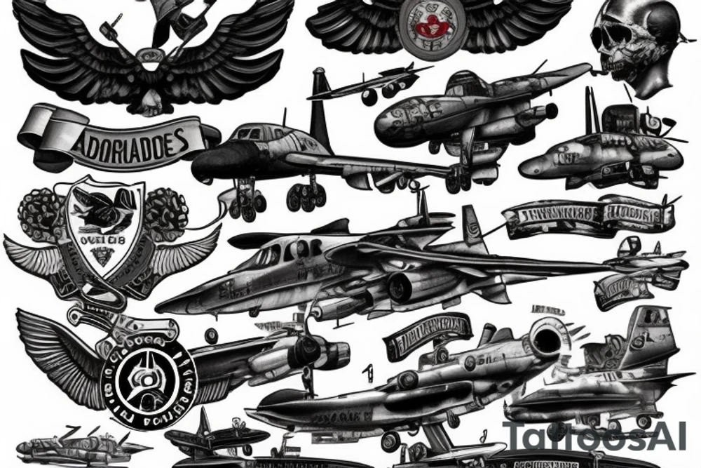 1st Aviation Brigade and Old Ironsides tattoo idea