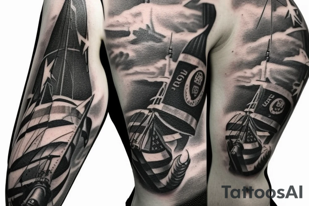 1st Aviation Brigade and Old Ironsides tattoo idea