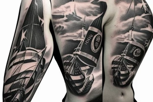 1st Aviation Brigade and Old Ironsides tattoo idea