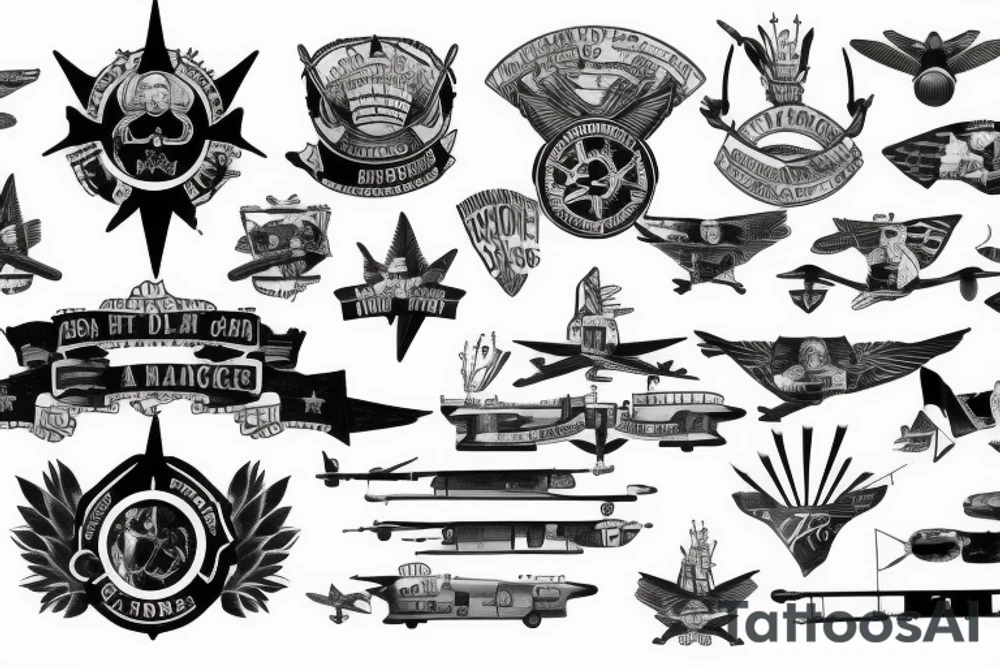 1st Aviation Brigade and Old Ironsides tattoo idea
