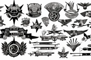 1st Aviation Brigade and Old Ironsides tattoo idea