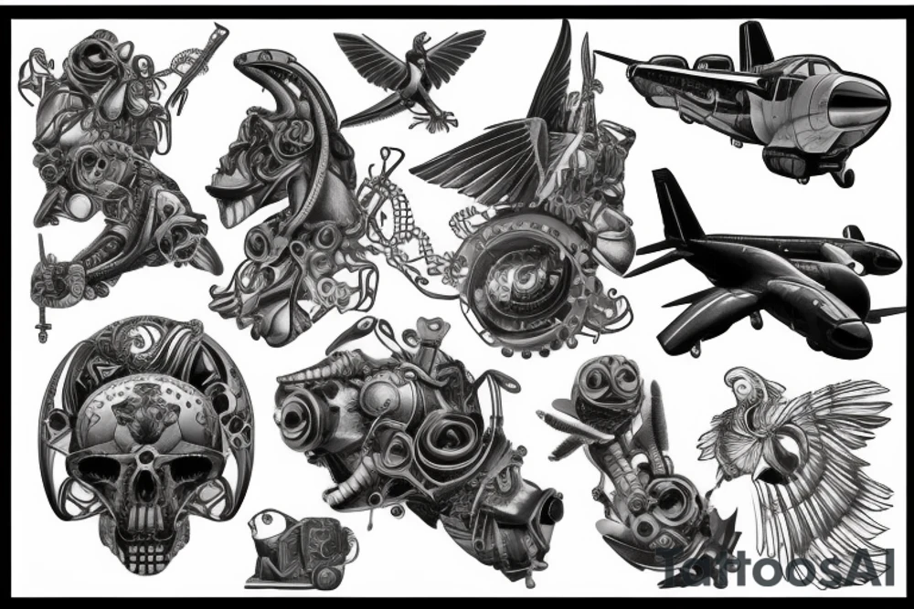 1st Aviation Brigade and Old Ironsides tattoo idea