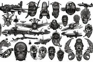 1st Aviation Brigade and Old Ironsides tattoo idea