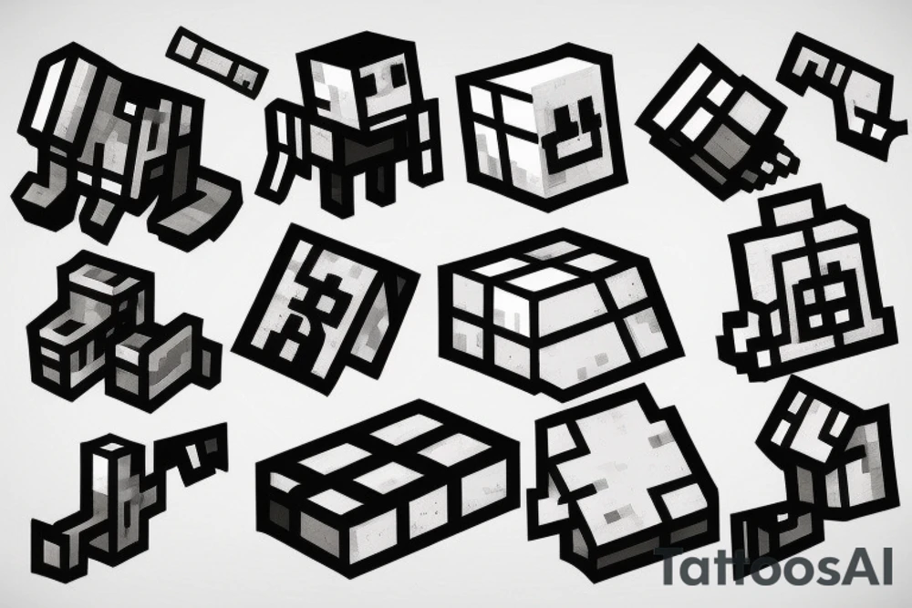 minecraft tattoo idea