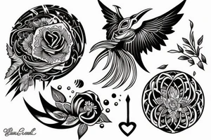 Lune-ciel-merveilleux tattoo idea