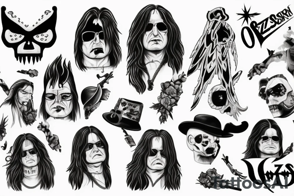 Ozzy Ozzbourne tattoo idea