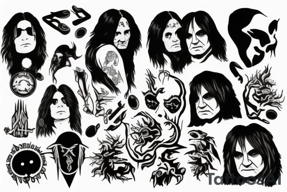 Ozzy Ozzbourne tattoo idea