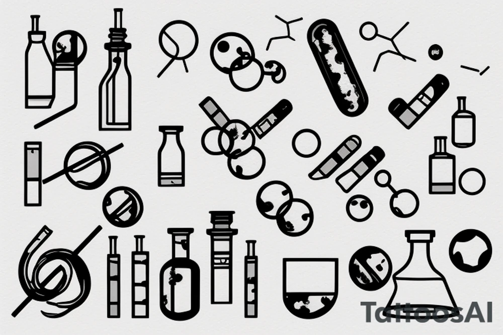 chemistry, sigaret tattoo idea