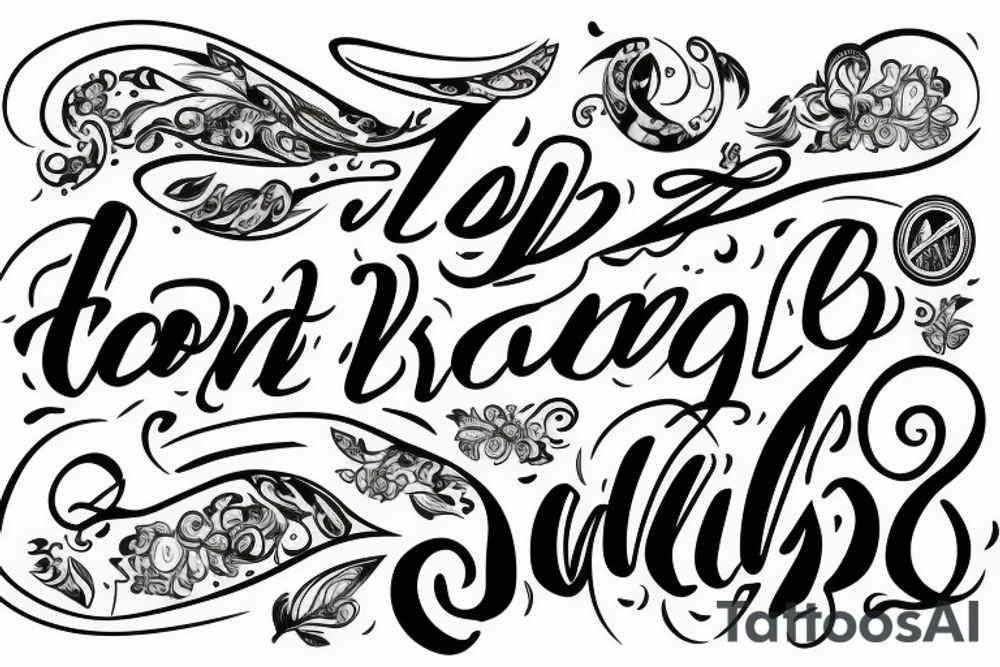 No two words tattoo idea