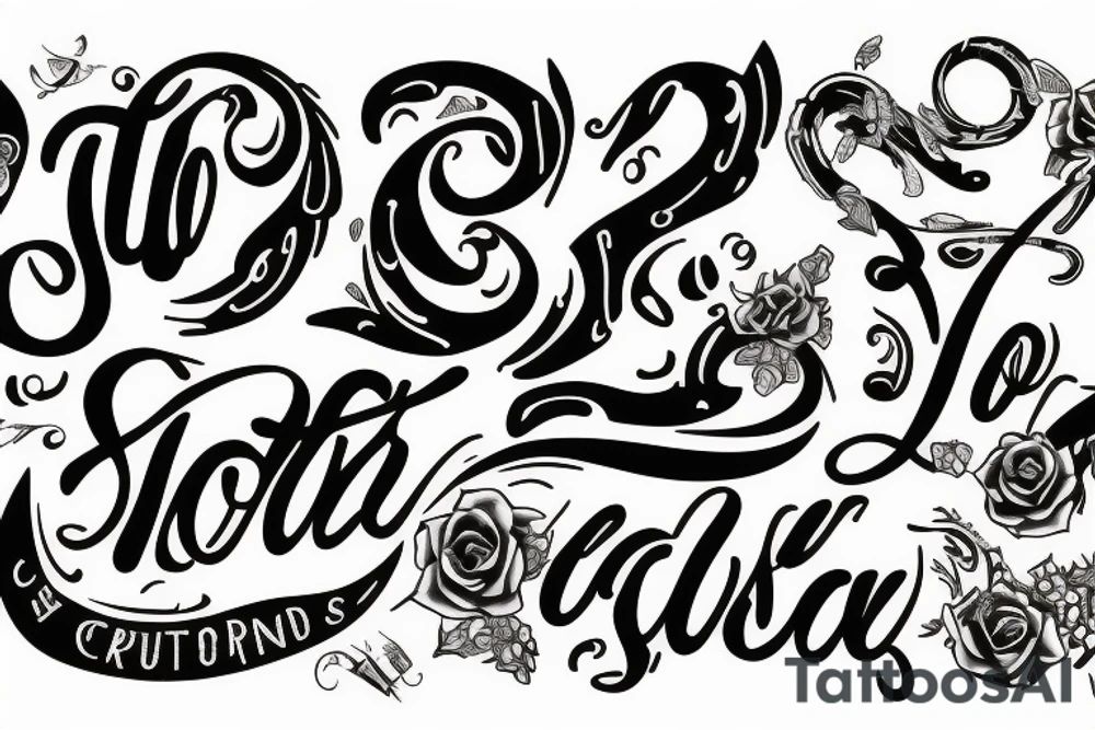No two words tattoo idea