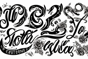 No two words tattoo idea
