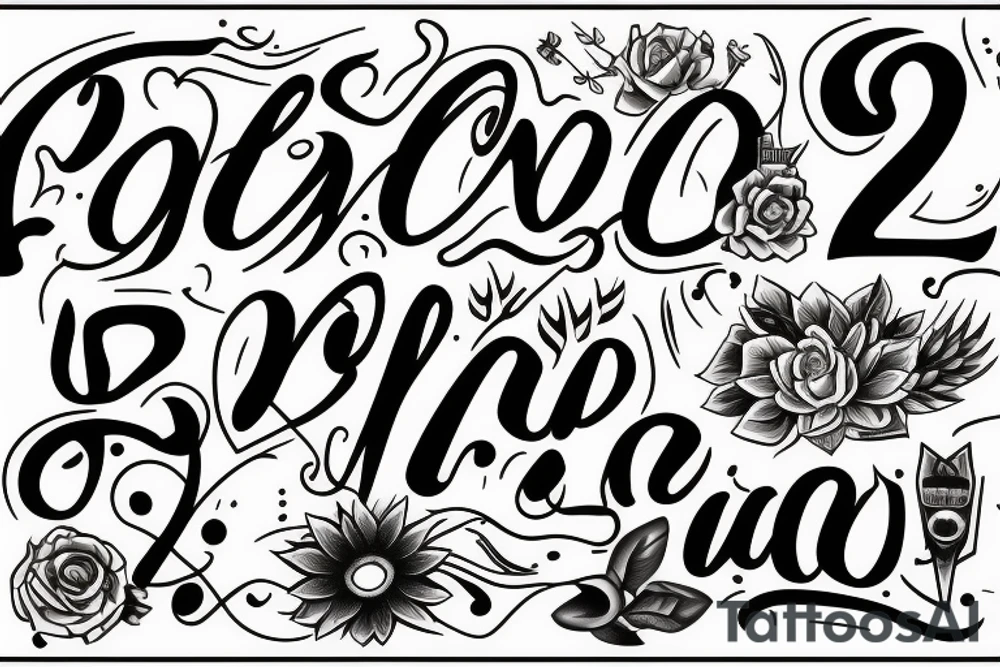 No two words tattoo idea