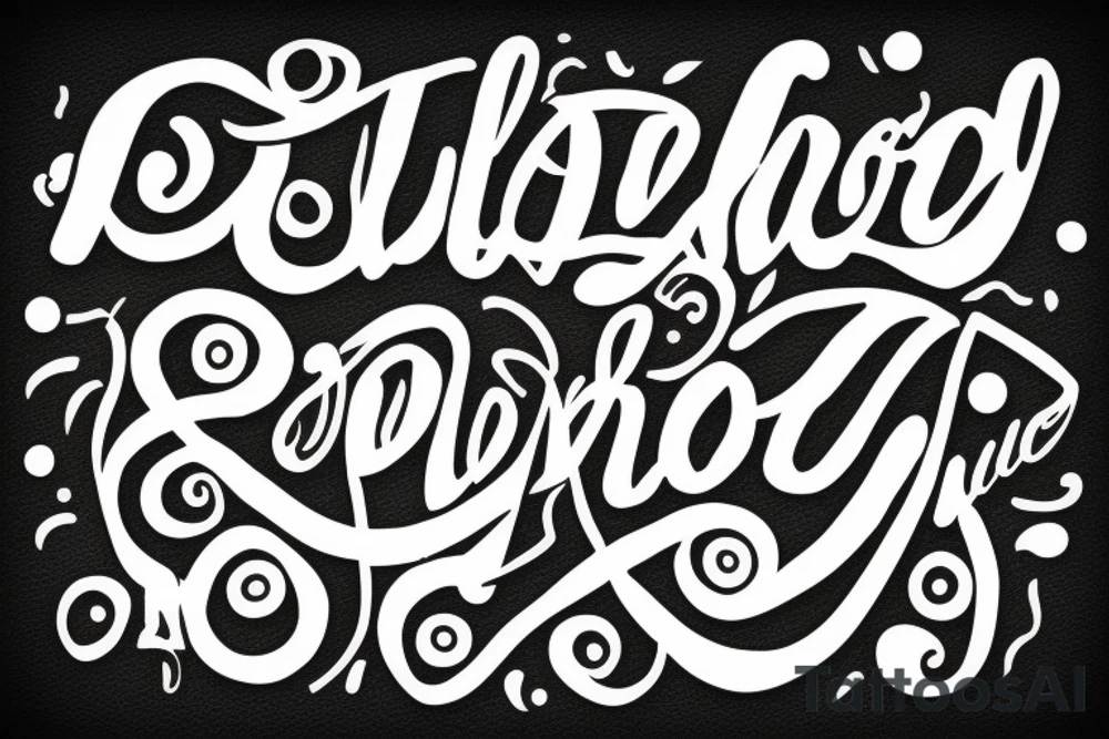 “No two words” tattoo idea