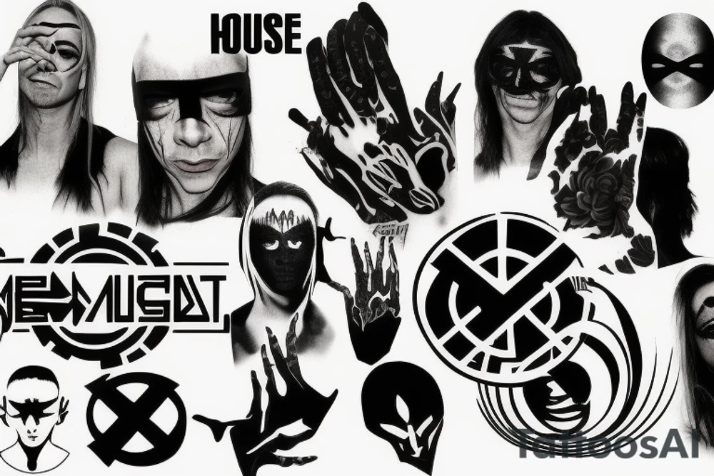 House music, Depeche Mode, Prodigy, Angerfist tattoo idea