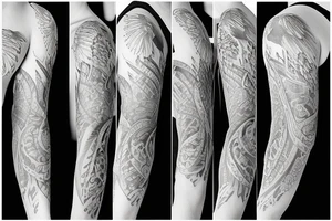 Bird sleeve tattoo idea