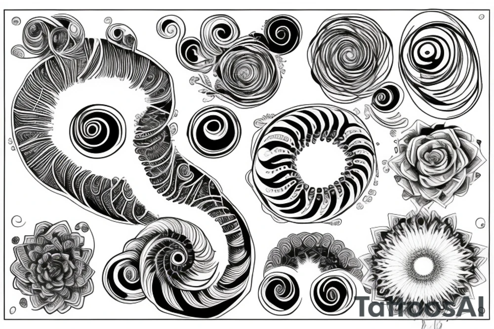 Fibonacci sequence with a space within it tattoo idea