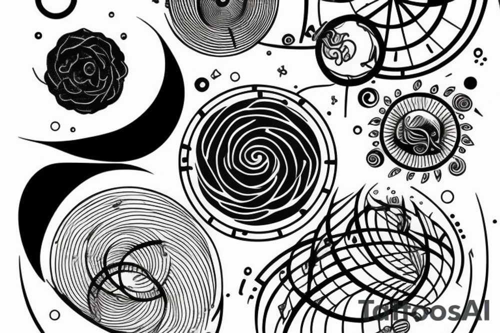 Golden ratio with a space within it tattoo idea