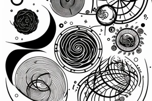 Golden ratio with a space within it tattoo idea
