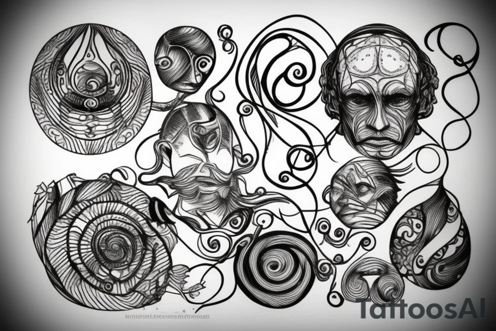 Golden ratio with a space within it tattoo idea